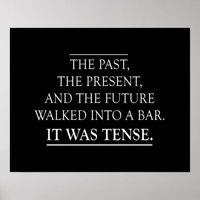 Poster Tense Joke (Devant)