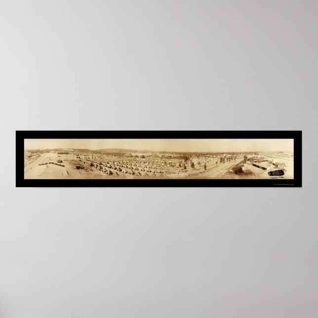 Poster Tent Camp Sevier SC Photo 1918 (Devant)