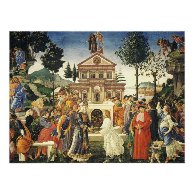 Poster Tentation du Christ de Sandro Botticelli (Devant)