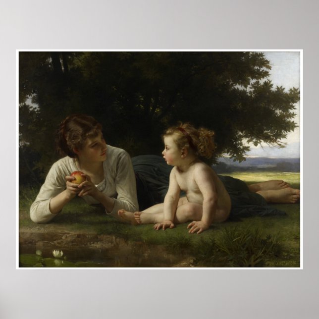 Poster Tentation William-Adolphe Bouguereau (Devant)