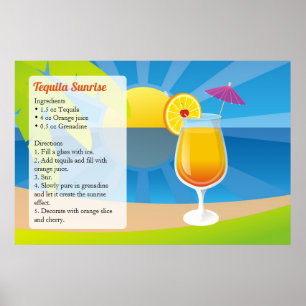 Poster Tequila Sunrise