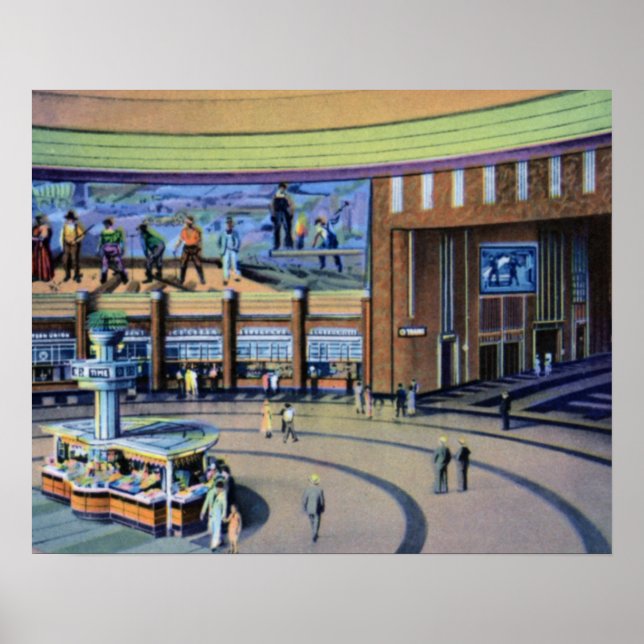 Poster Terminal de Cincinnati Ohio Union (Devant)