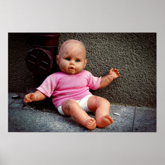 Poster Terrain sur le trottoir