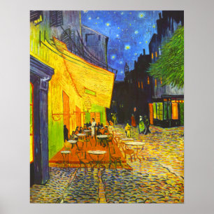 Poster Terrasse du Café la Nuit
