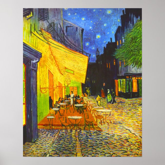Poster Terrasse du Café la Nuit (Devant)