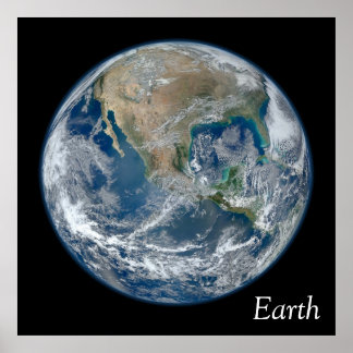 Poster Terre bleue