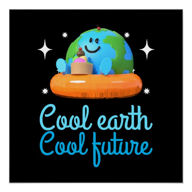 Poster Terre cool, Avenir cool - Terre (Devant)