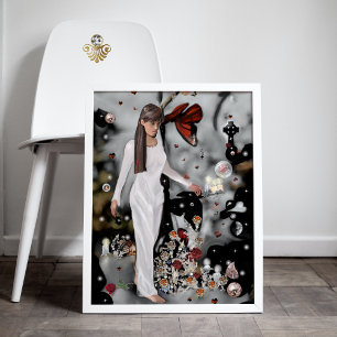 Poster Terre du rose magique !