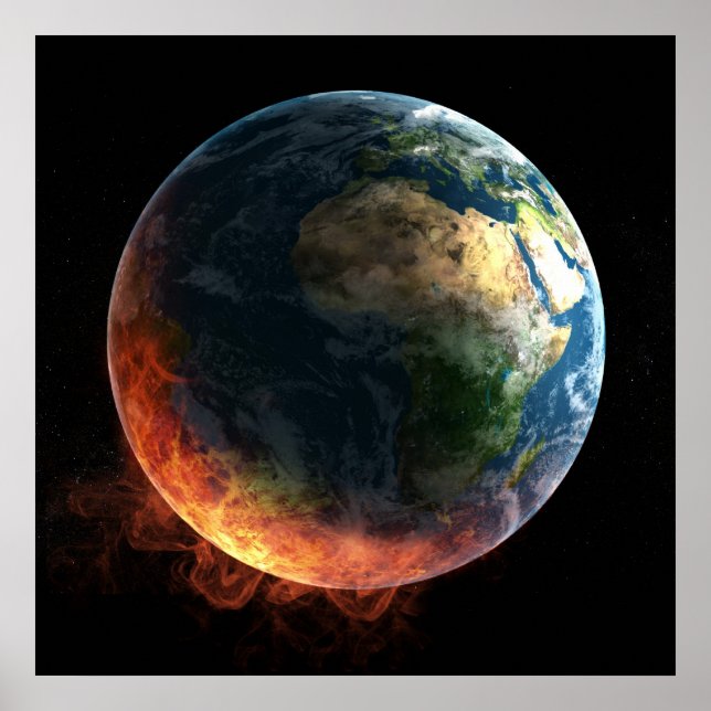 Poster "Terre en feu" (Devant)