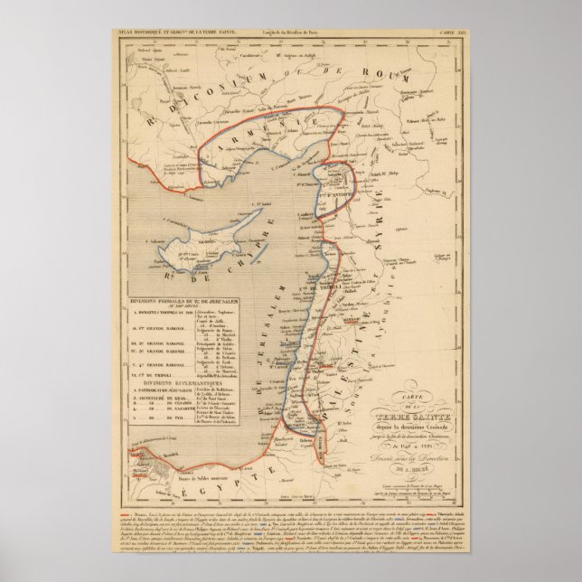Poster Terre Sainte depuis la deuxième croisade (Devant)