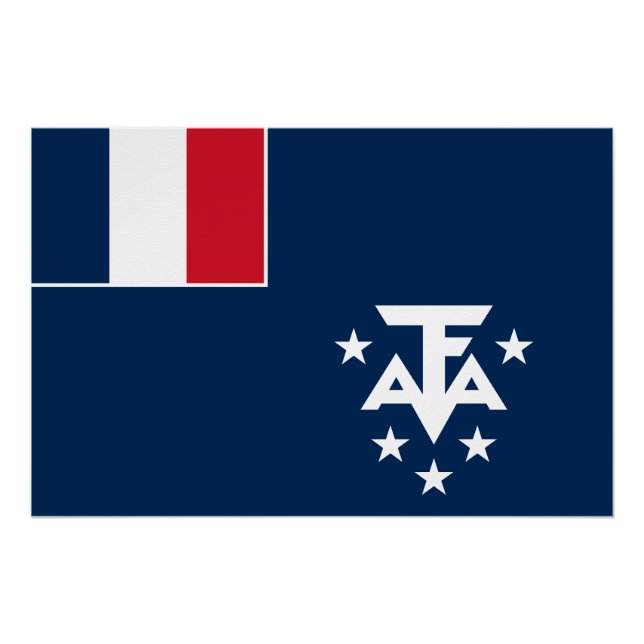 Poster Terres australes et antarctiques françaises (Devant)
