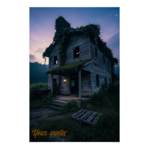 Poster Terreur gothique crépusculaire sombre