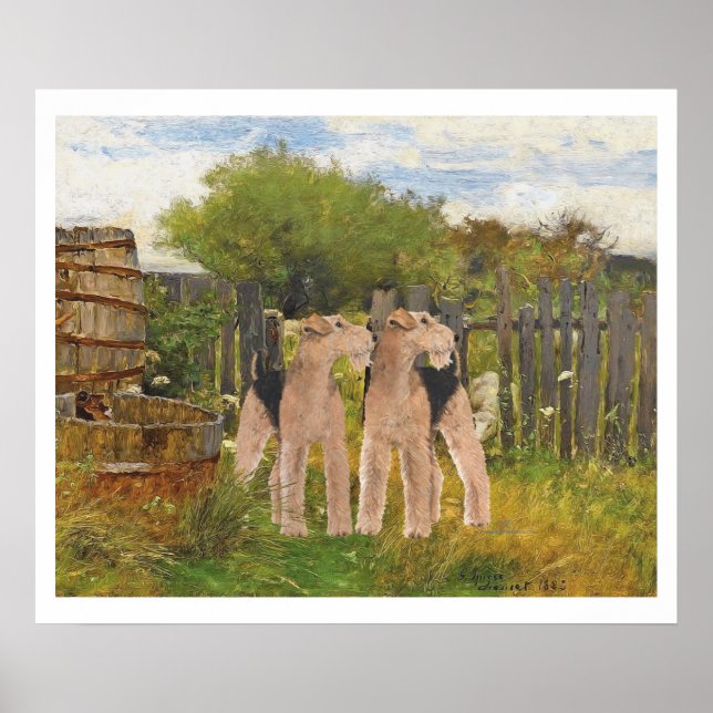 Poster Térriers à la ferme (Devant)