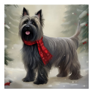 Poster Tervueren dans la neige de Noël