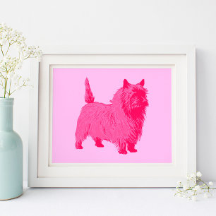 Poster Tervueren de style moderne rose