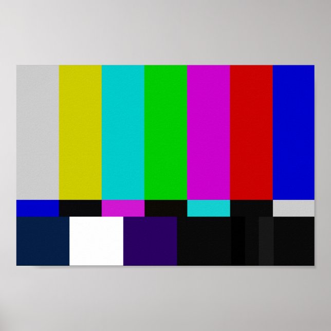 Poster test de couleur des barres TV (Devant)