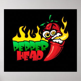 Poster Tête de poivre 24,95 $ Vector Art Wall
