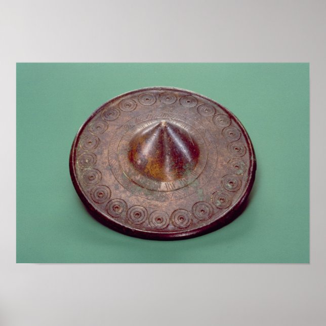 Poster Tête d'épingle incisée, d'Irlande, c.700 av. J.-C. (Devant)
