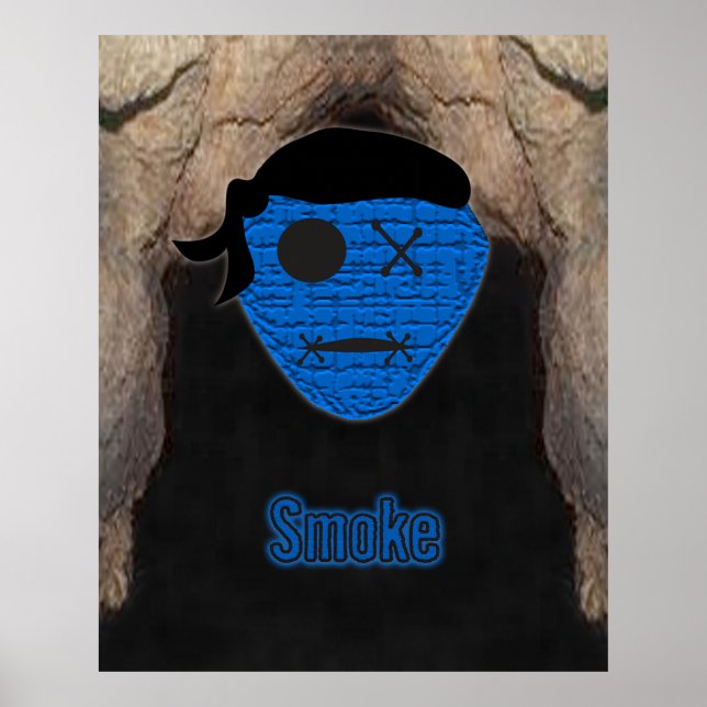 Poster Têtes vaudou ~ Grotte (Devant)