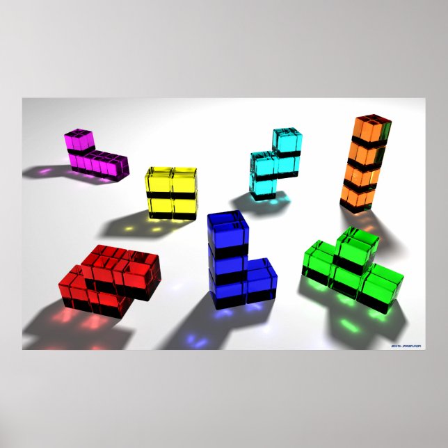 Poster Tetrominoes (Devant)