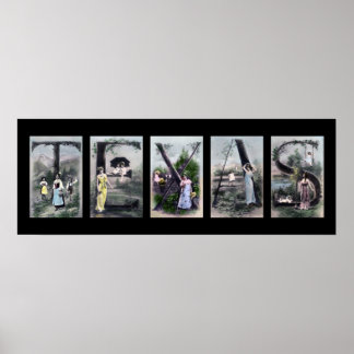 Poster TEXAS Alphabet Lettre Nom Art