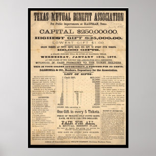 Poster Texas Mutual Benefit Association