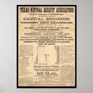 Poster Texas Mutual Benefit Association