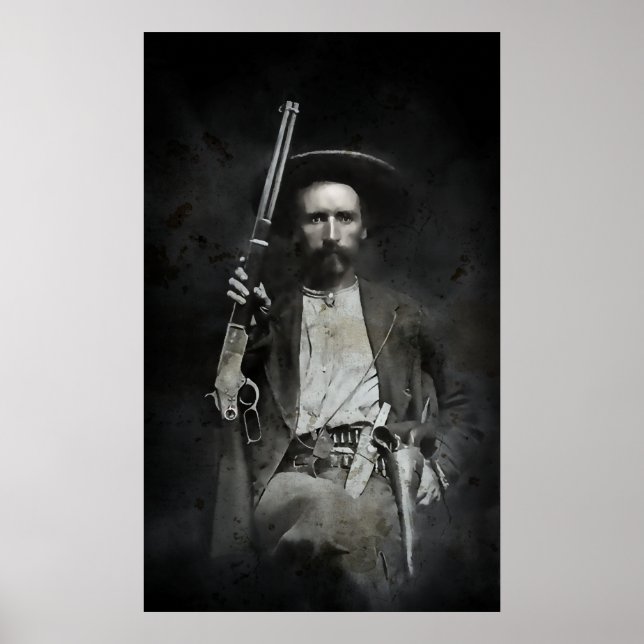 Poster TEXAS RANGER JIM HAWKINS c. 1870 (Devant)