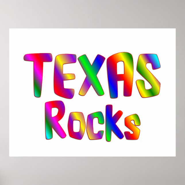 Poster Texas Rocks (Devant)