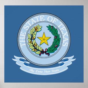 Poster Texas Seal