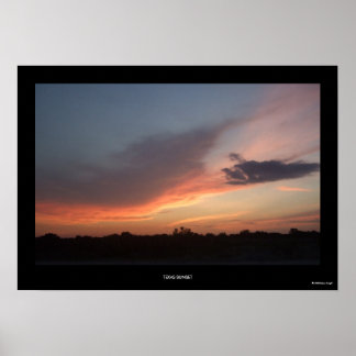 Poster Texas Sunset