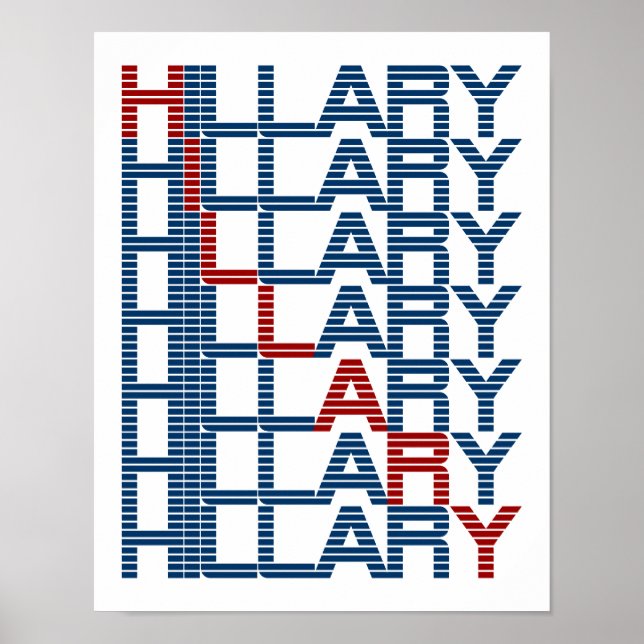 Poster texte hillary clintonPierres (Devant)