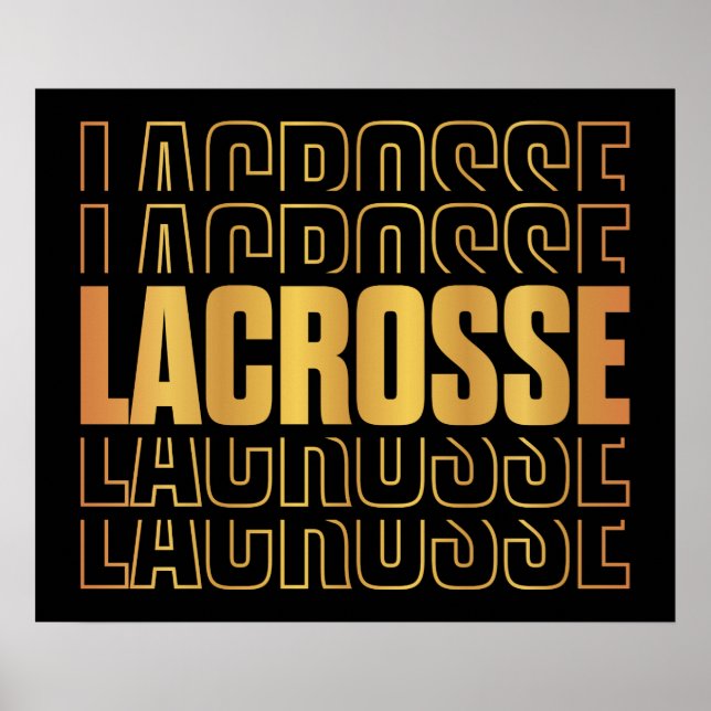 Poster texte Lacrosse (Devant)