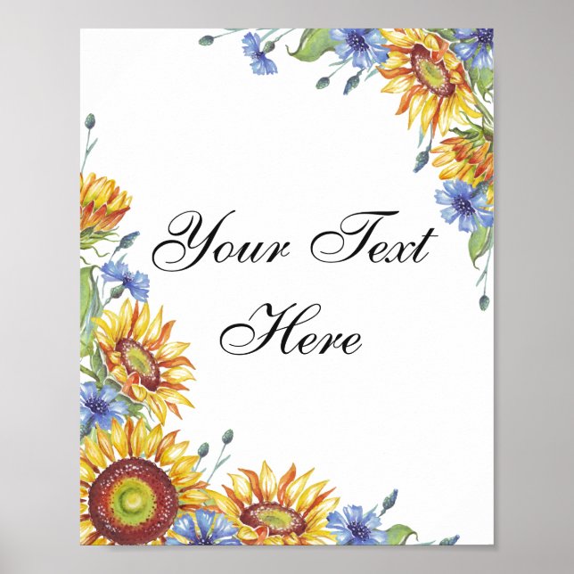 Poster texte personnalisé (Devant)