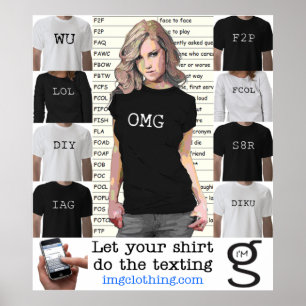 Poster texto de I'm G Clothing