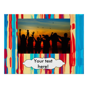 Poster Texture d'aquarelles