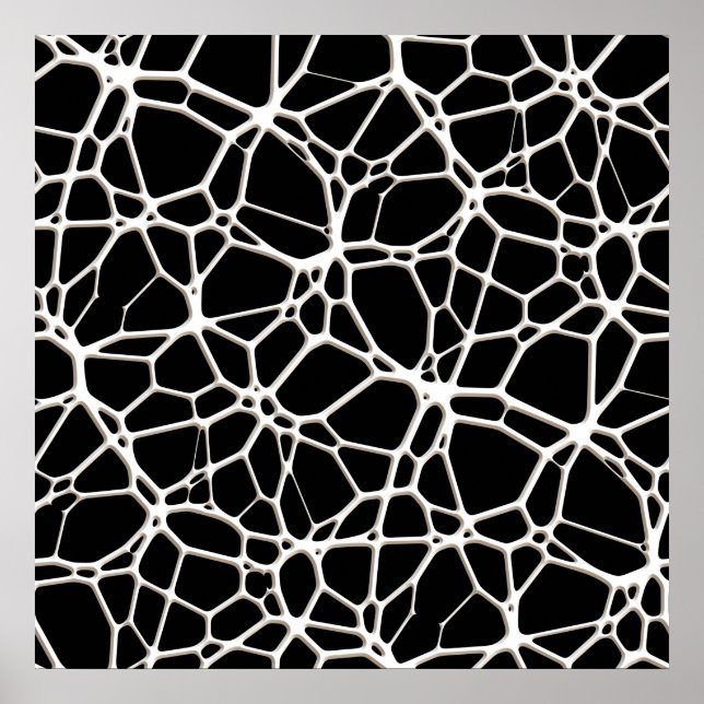 Poster Texture de toile blanche + votre fond et idées (Devant)