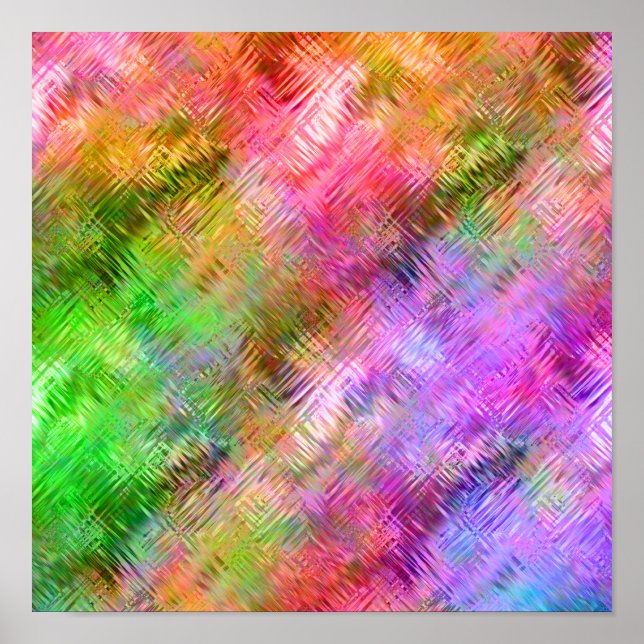 Poster Texture de verre opalescent coloré (Devant)