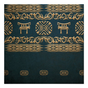Poster Texture grunge tribale africaine ethnique