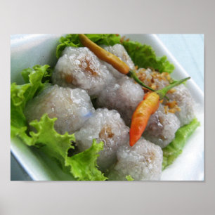 Poster Thai Sago with Chili ... Thailand Street Food
