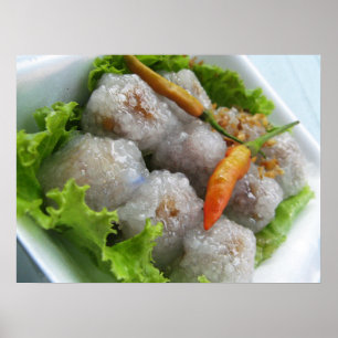 Poster Thai Sago with Chili ... Thailand Street Food