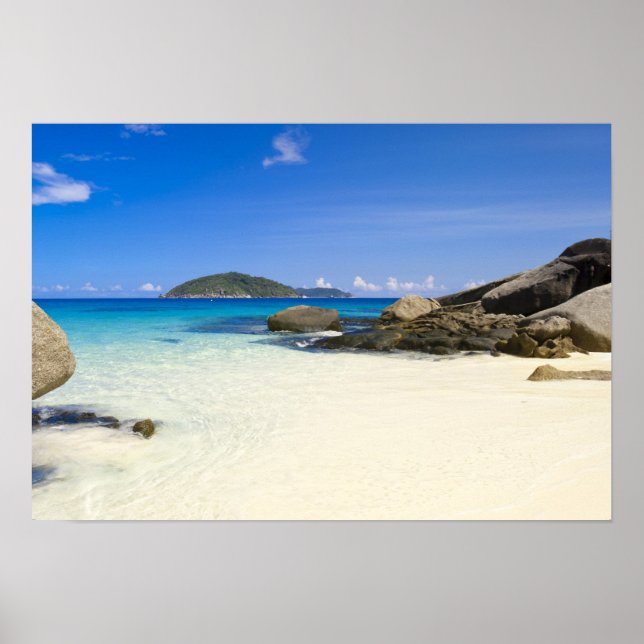 Poster Thaïlande, mer d'Andaman. Île de Ko Miang Similan (Devant)