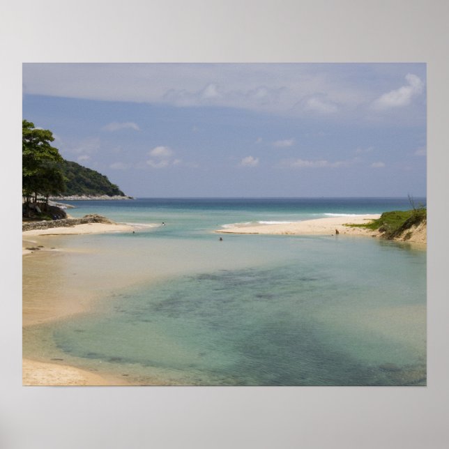 Poster Thaïlande, Phuket, plage de Nai Harn. (Devant)