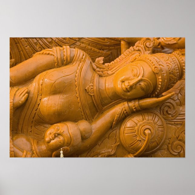 Poster Thaïlande, Ubon Ratchathani, festival des bougies, (Devant)