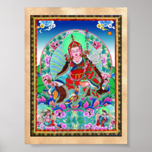 Poster Thangka oriental cool Padmasambhava