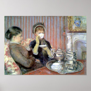 Poster Thé à cinq heures Mary Cassatt Art