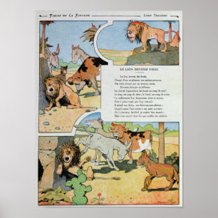 Poster The Ageing Lion, from the Fables