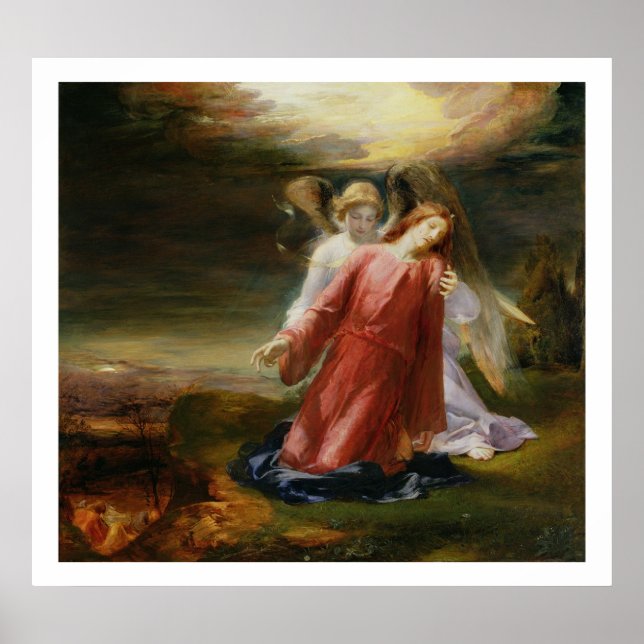 Poster The Agony in the Garden, 1858 (Devant)