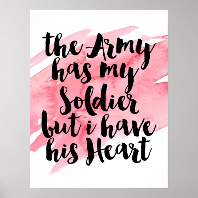 Poster The Army Has My Soldier But I Have His Heart (Devant)