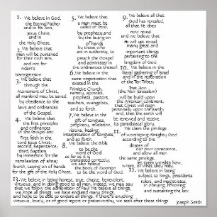 Poster The Articles of Faith